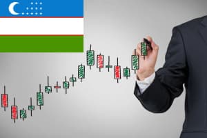 График флаг Узбекистана